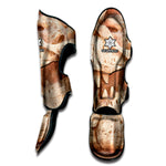 T-Rex Fossil Print Muay Thai Shin Guard