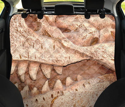 T-Rex Fossil Print Pet Car Back Seat Cover