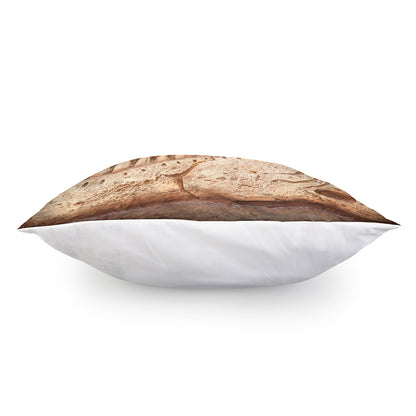 T-Rex Fossil Print Pillow Cover
