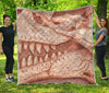 T-Rex Fossil Print Quilt