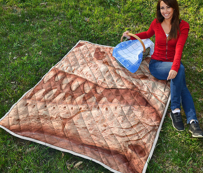 T-Rex Fossil Print Quilt