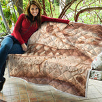 T-Rex Fossil Print Quilt