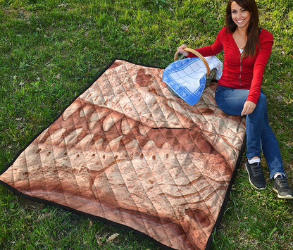 T-Rex Fossil Print Quilt