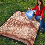 T-Rex Fossil Print Quilt