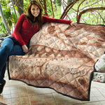 T-Rex Fossil Print Quilt