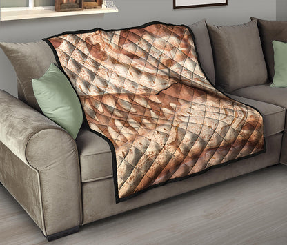 T-Rex Fossil Print Quilt