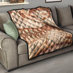 T-Rex Fossil Print Quilt