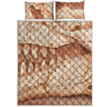 T-Rex Fossil Print Quilt Bed Set