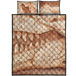 T-Rex Fossil Print Quilt Bed Set