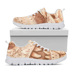 T-Rex Fossil Print White Sneakers