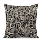 Tan And Black Snakeskin Print Pillow Cover