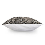 Tan And Black Snakeskin Print Pillow Cover