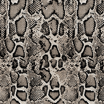 Tan And Black Snakeskin Print Quilt