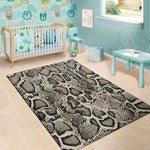 Tan And Black Snakeskin Printt Area Rug