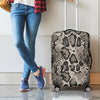 Tan And Black Snakeskin Printt Luggage Cover