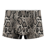 Tan And Black Snakeskin Printt Men's Boxer Briefs