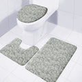 Tan Digital Camo Pattern Print 3 Piece Bath Mat Set