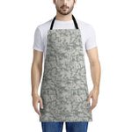 Tan Digital Camo Pattern Print Apron