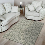 Tan Digital Camo Pattern Print Area Rug