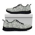 Tan Digital Camo Pattern Print Black Running Shoes