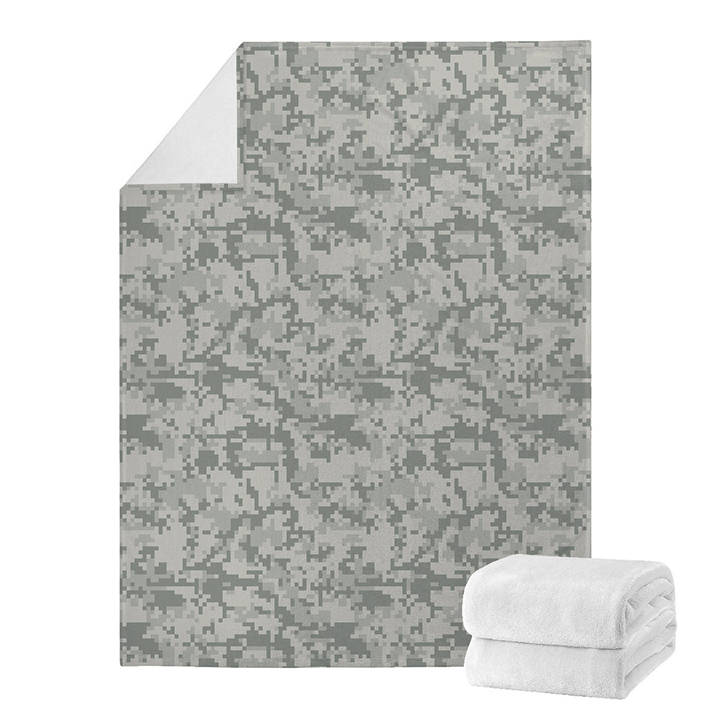 Tan Digital Camo Pattern Print Blanket