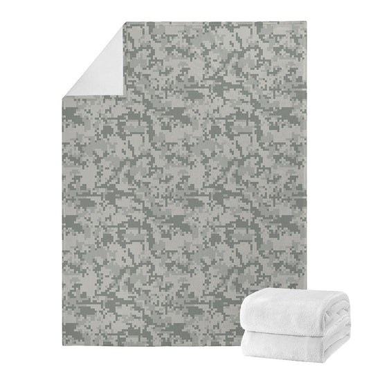 Tan Digital Camo Pattern Print Blanket