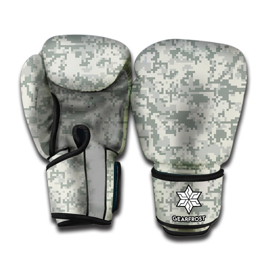 Tan Digital Camo Pattern Print Boxing Gloves