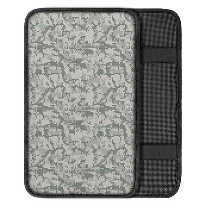Tan Digital Camo Pattern Print Car Center Console Cover