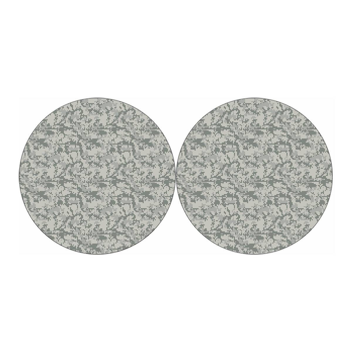 Tan Digital Camo Pattern Print Car Coasters