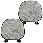Tan Digital Camo Pattern Print Car Headrest Covers