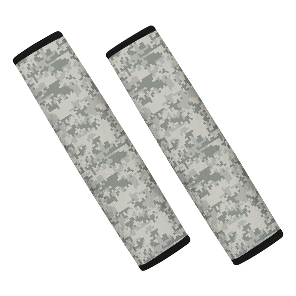 Tan Digital Camo Pattern Print Car Seat Belt Covers