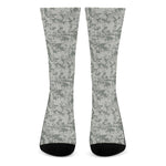 Tan Digital Camo Pattern Print Crew Socks
