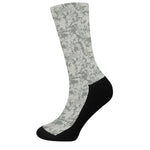 Tan Digital Camo Pattern Print Crew Socks