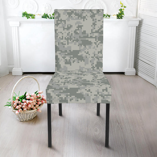 Tan Digital Camo Pattern Print Dining Chair Slipcover