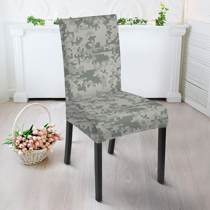 Tan Digital Camo Pattern Print Dining Chair Slipcover