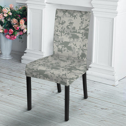 Tan Digital Camo Pattern Print Dining Chair Slipcover