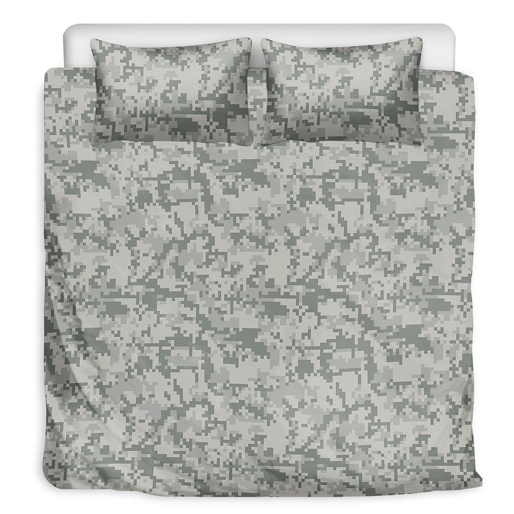 Tan Digital Camo Pattern Print Duvet Cover Bedding Set
