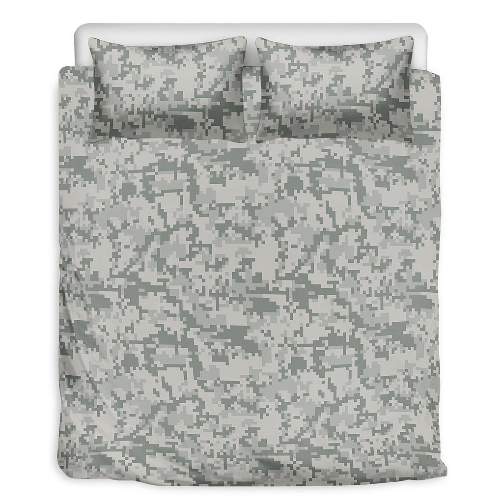 Tan Digital Camo Pattern Print Duvet Cover Bedding Set