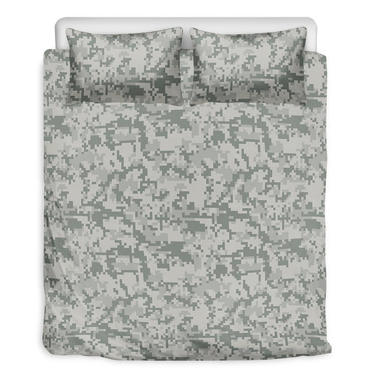 Tan Digital Camo Pattern Print Duvet Cover Bedding Set