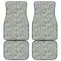 Tan Digital Camo Pattern Print Front and Back Car Floor Mats