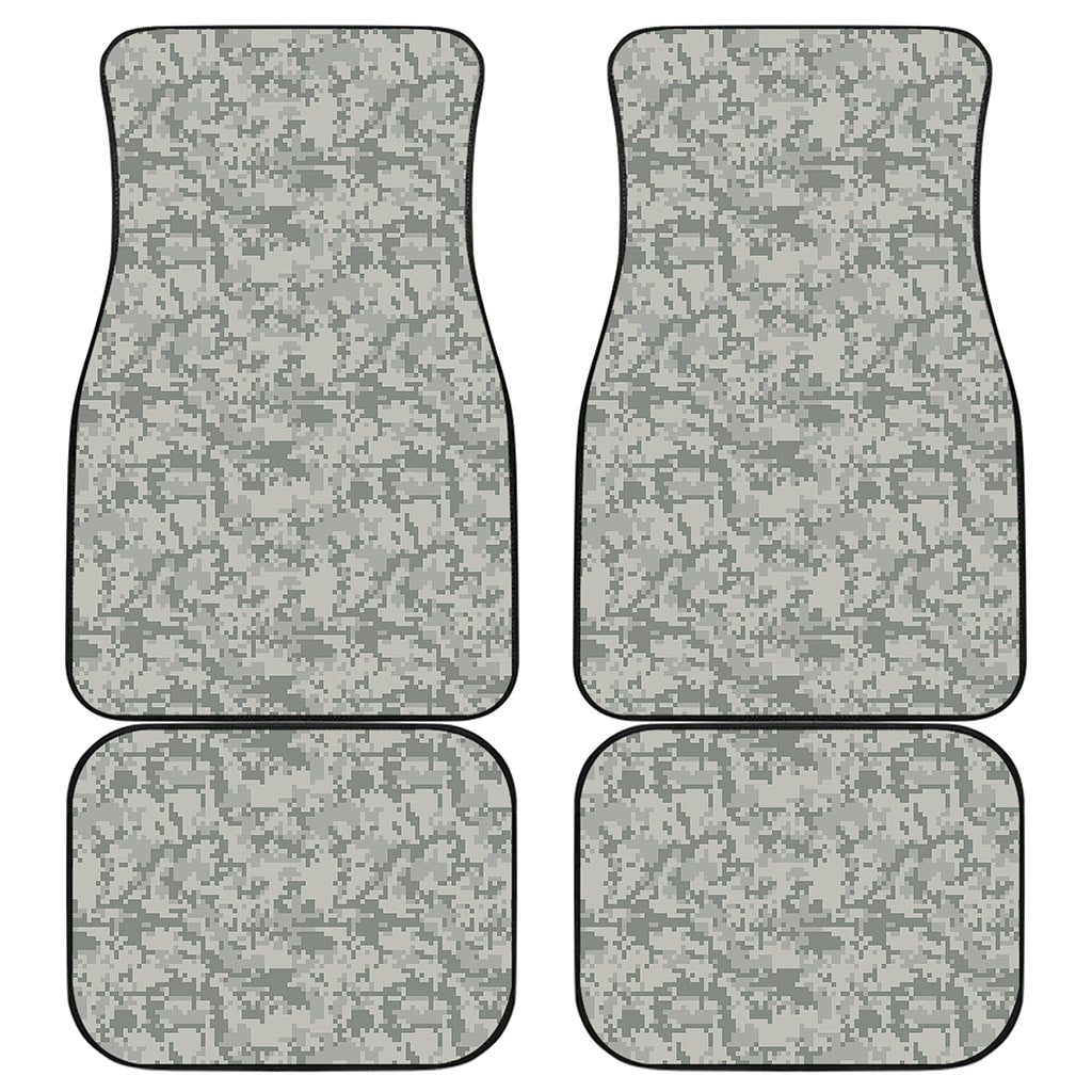 Tan Digital Camo Pattern Print Front and Back Car Floor Mats