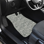 Tan Digital Camo Pattern Print Front and Back Car Floor Mats