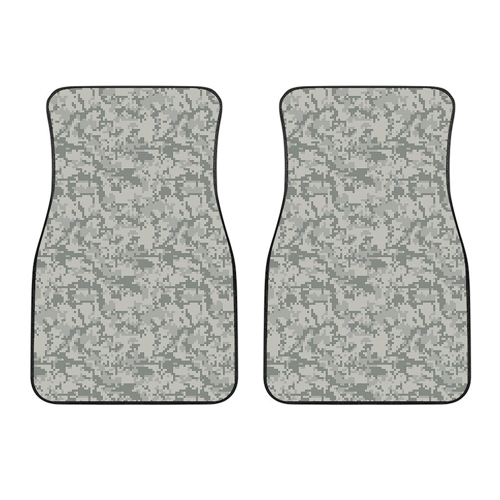 Tan Digital Camo Pattern Print Front Car Floor Mats