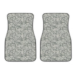 Tan Digital Camo Pattern Print Front Car Floor Mats