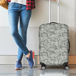 Tan Digital Camo Pattern Print Luggage Cover