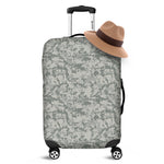 Tan Digital Camo Pattern Print Luggage Cover