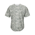 Tan Digital Camo Pattern Print Men's Baseball Jersey