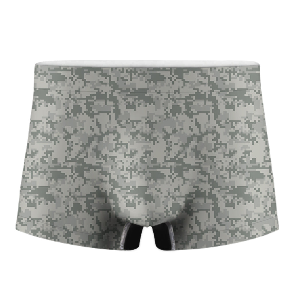 Tan Digital Camo Pattern Print Men's Boxer Briefs