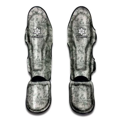 Tan Digital Camo Pattern Print Muay Thai Shin Guard