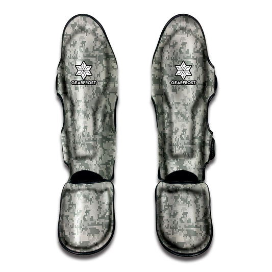 Tan Digital Camo Pattern Print Muay Thai Shin Guard